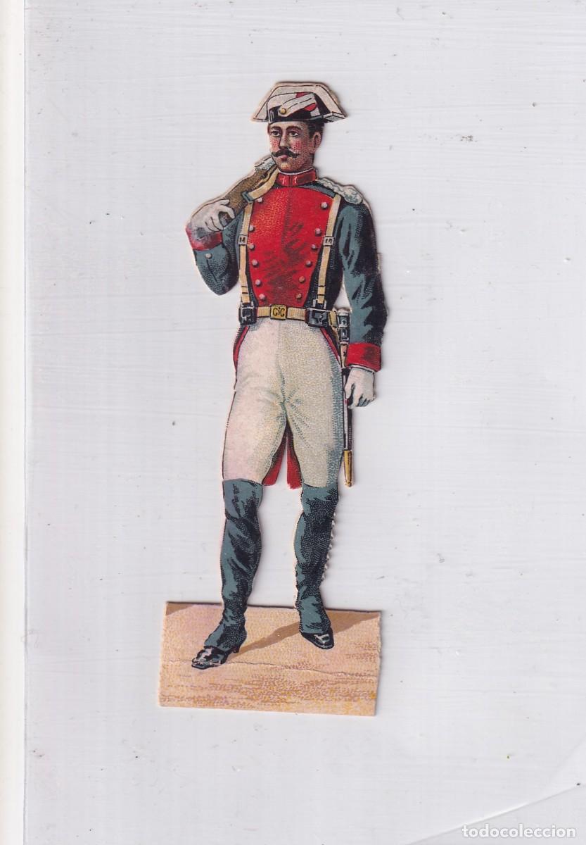 Sammeln alte gestanzte Sammelbilder: Precioso cromo troquelado Guardia Civil o similar. 10,50 cm