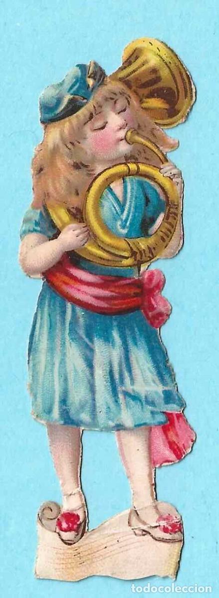 Collectionnisme Cartes &agrave; collectionner massicot&eacute;es anciennes: NI&Ntilde;A M&Uacute;SICA TOCANDO LA TUBA. REVERSO EN BLANCO