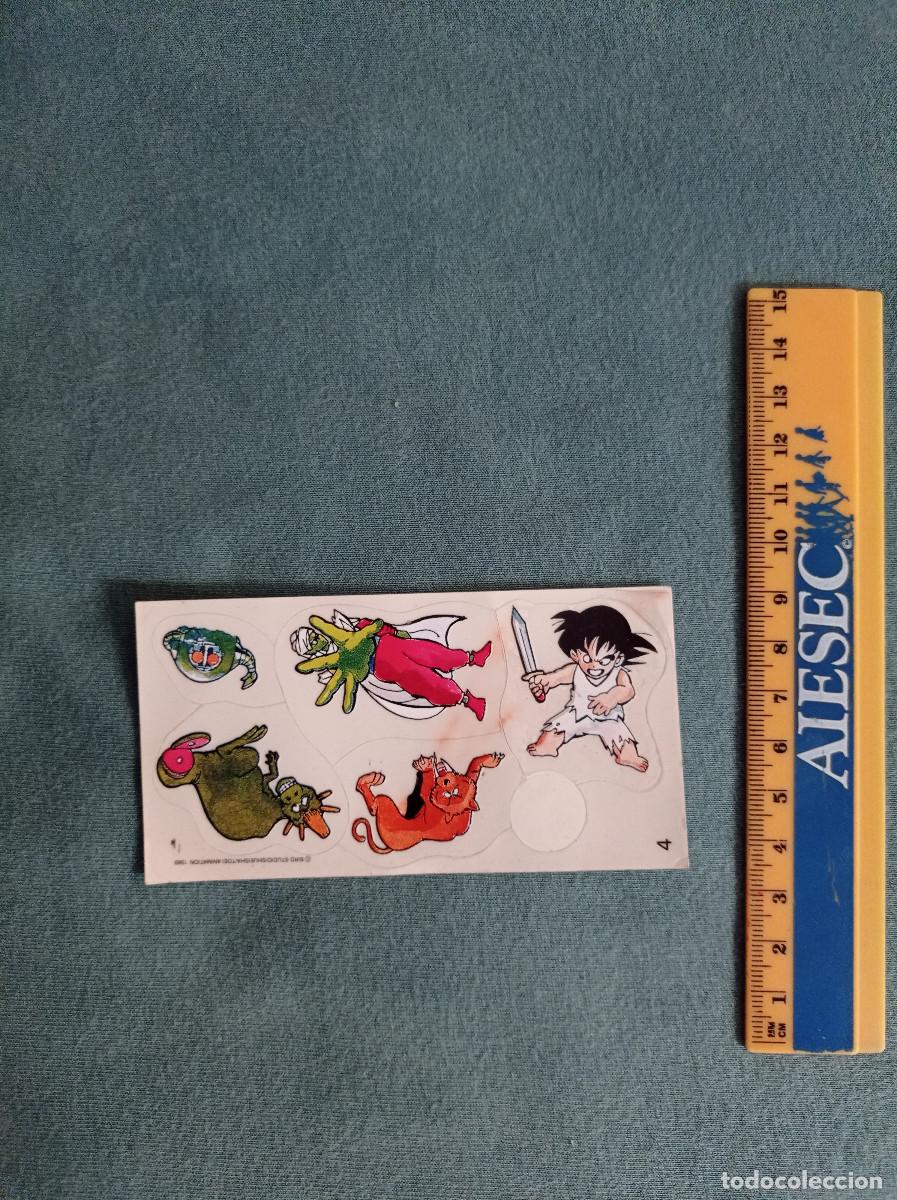 Collectionnisme Cartes &agrave; collectionner massicot&eacute;es anciennes: Pegatina de la serie Bola de drag&oacute;n de 1989 N&ordm;4