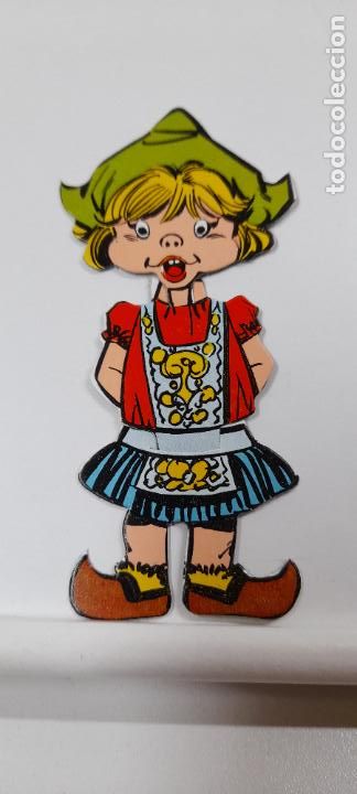 Colecionismo Cromos recortados antigos: TIROLESA . ANTIGUA FIGURA TROQUELADA EN CARTON DE TRES PARTES . ORIGINAL A&Ntilde;OS 60 / 70