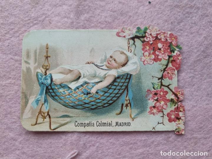 Coleccionismo cromos troquelados antiguos: COMPA&Ntilde;IA COLONIAL CHOCOLATES TES TROQUELADO - Foto 2