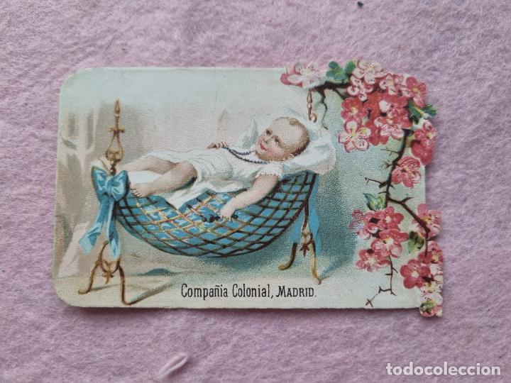 Coleccionismo cromos troquelados antiguos: COMPA&Ntilde;IA COLONIAL CHOCOLATES TES TROQUELADO - Foto 1