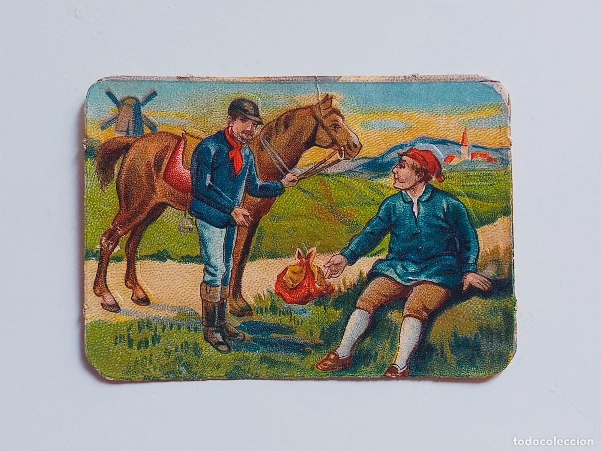 Coleccionismo Cromos troquelados antiguos: ANTIGUO CROMO DE CUENTOS POPULARES CON RELIEVE Y BRILLO (8,5 x 6 cm)