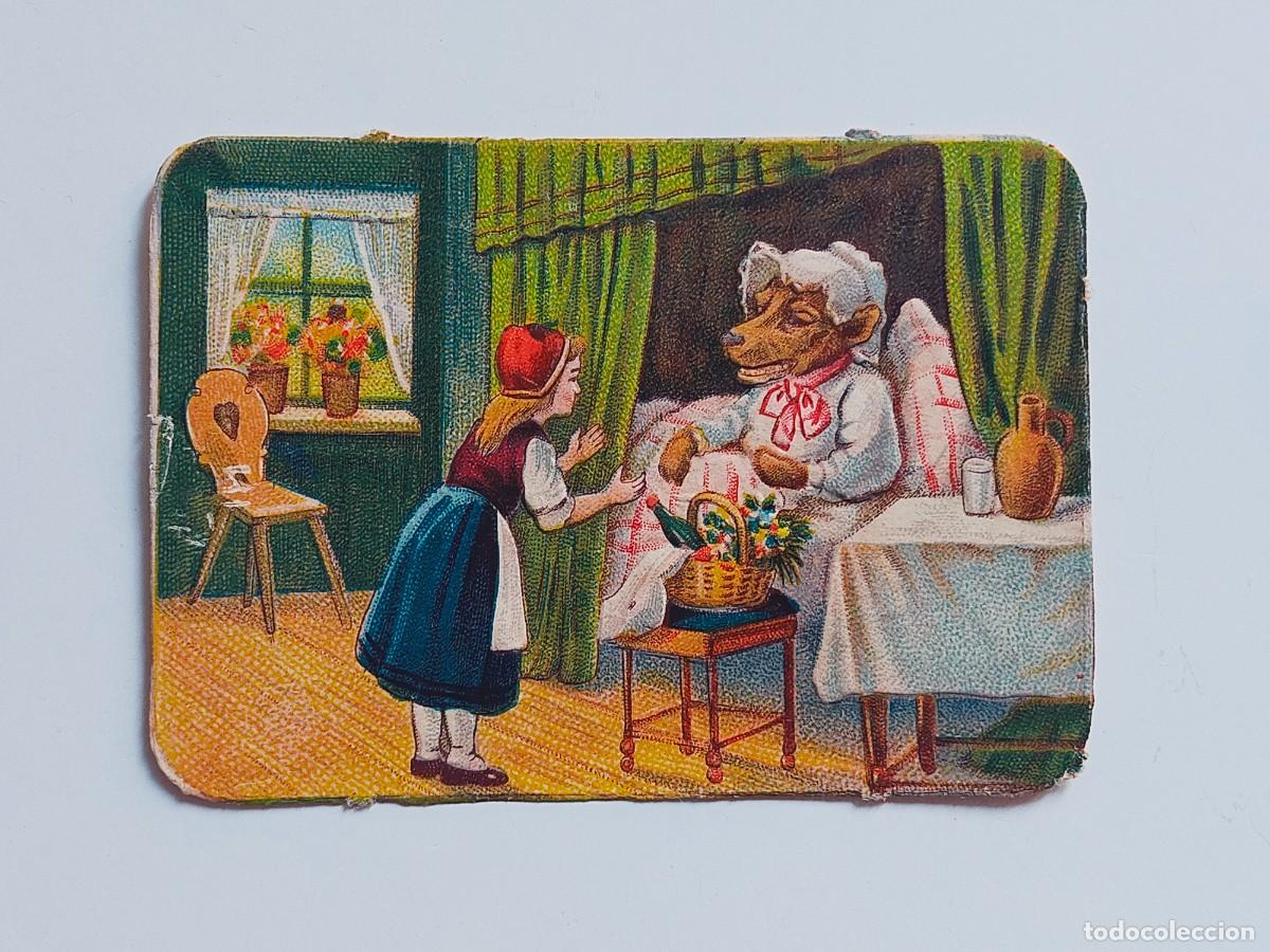Coleccionismo Cromos troquelados antiguos: ANTIGUO CROMO DE CUENTOS POPULARES CON RELIEVE Y BRILLO (8,5 x 6 cm)
