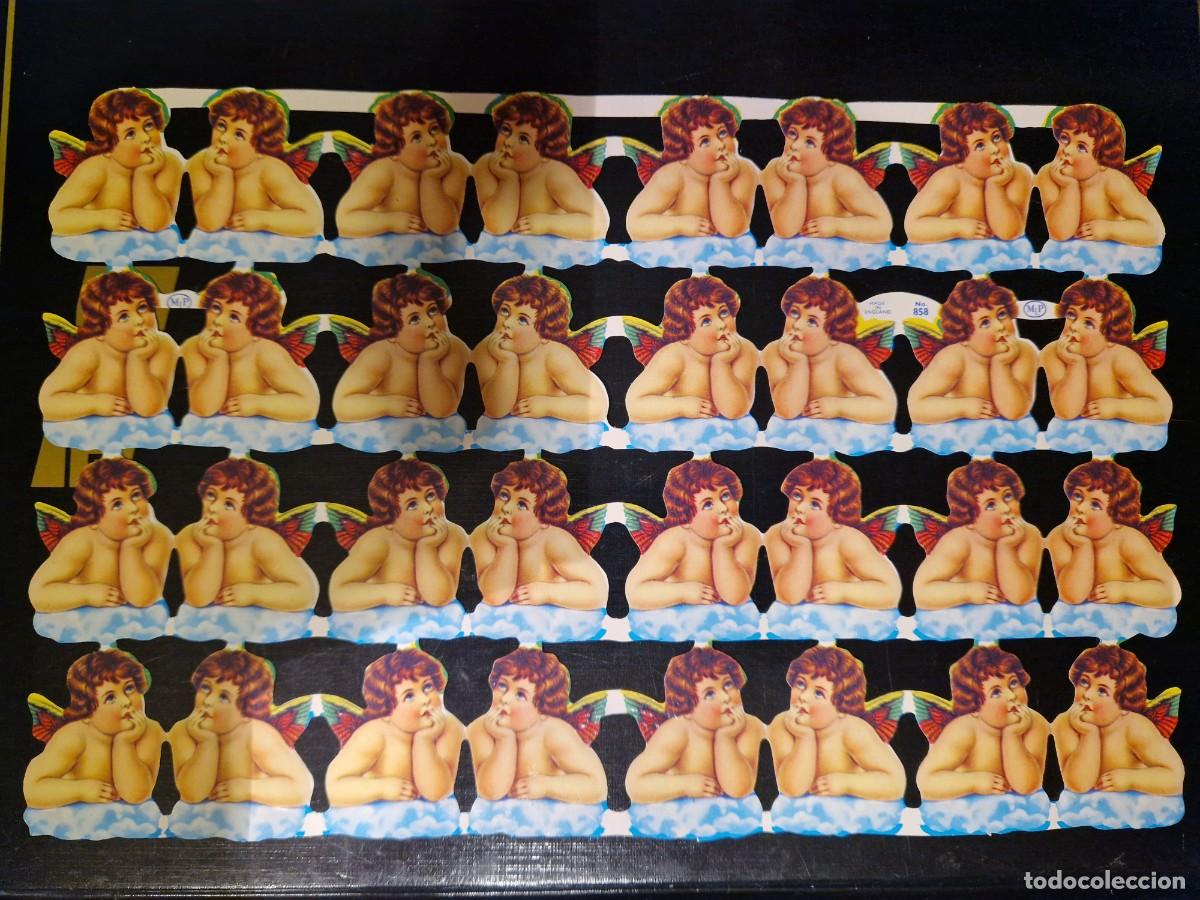 Coleccionismo cromos troquelados antiguos: cromos de picar angeles - Foto 1