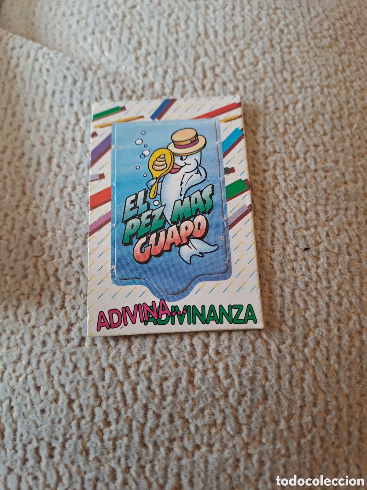 Collectable Antique Stamped Cards: CROMO - EL PEZ MAS GUAPO - ADIVINA... ADIVINANZA - BOLLYCAO