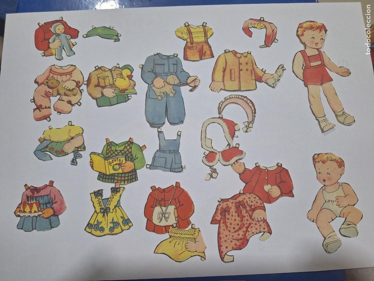Coleccionismo cromos troquelados antiguos: MU&Ntilde;ECAS RECORTABLES DIVERSOS SIN MARCA - Foto 1
