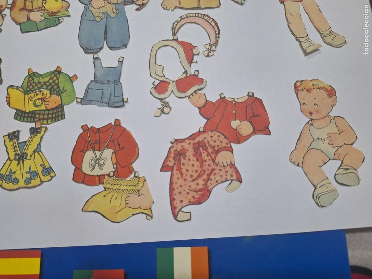 Coleccionismo cromos troquelados antiguos: MU&Ntilde;ECAS RECORTABLES DIVERSOS SIN MARCA - Foto 2
