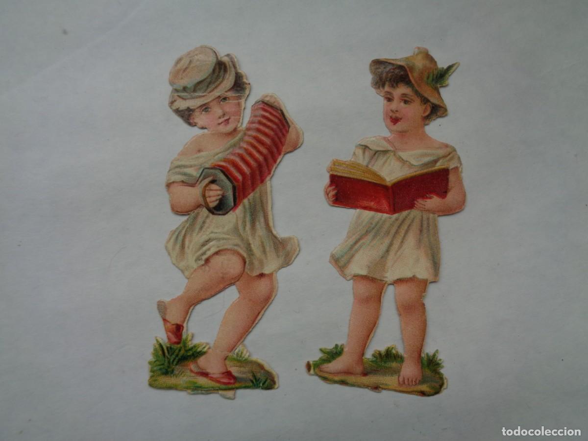 Sammeln alte gestanzte Sammelbilder: LOTE DE 2 ANTIGUOS CROMOS TROQUELADOS. DE CHOCOLATE AMATLER , BARCELONA