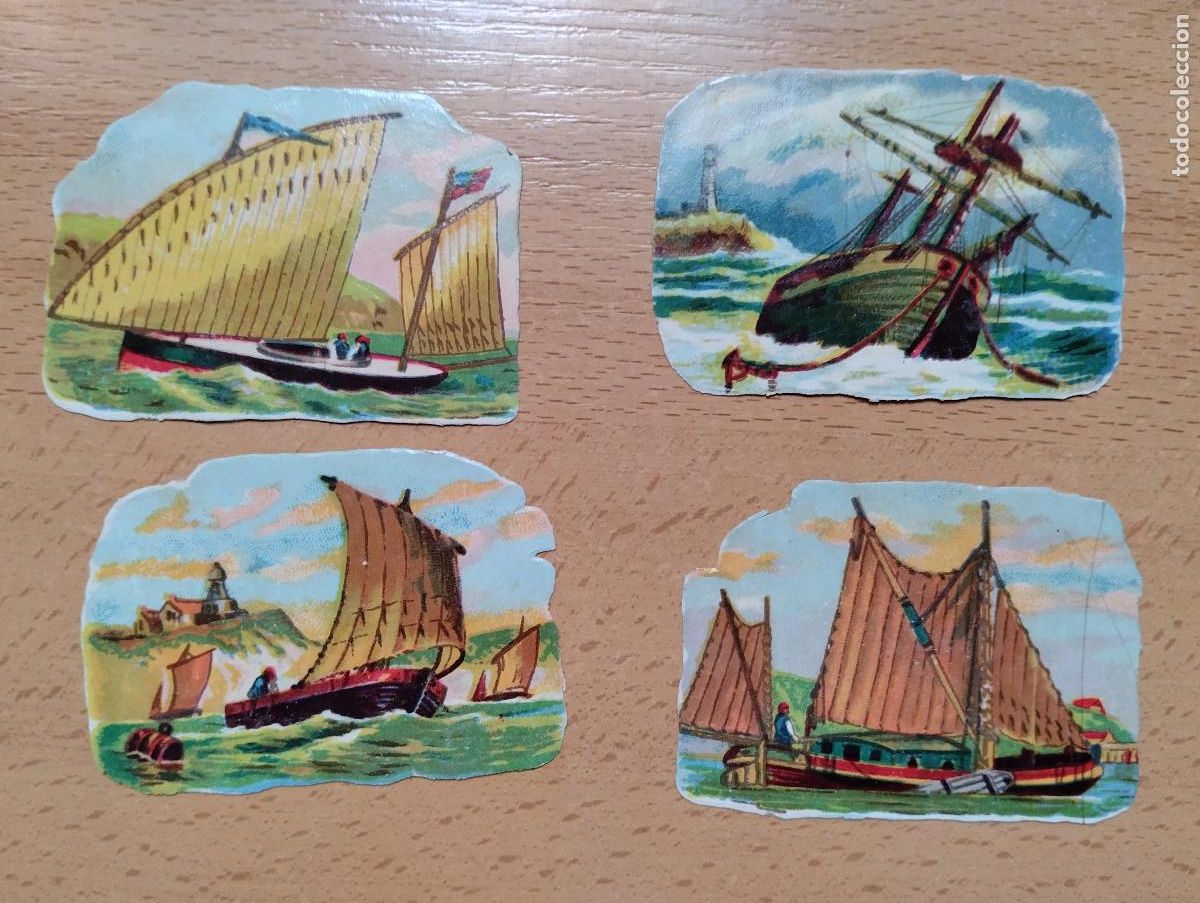 Coleccionismo cromos troquelados antiguos: CROMOS TROQUELADOS BARCOS.. - Foto 1