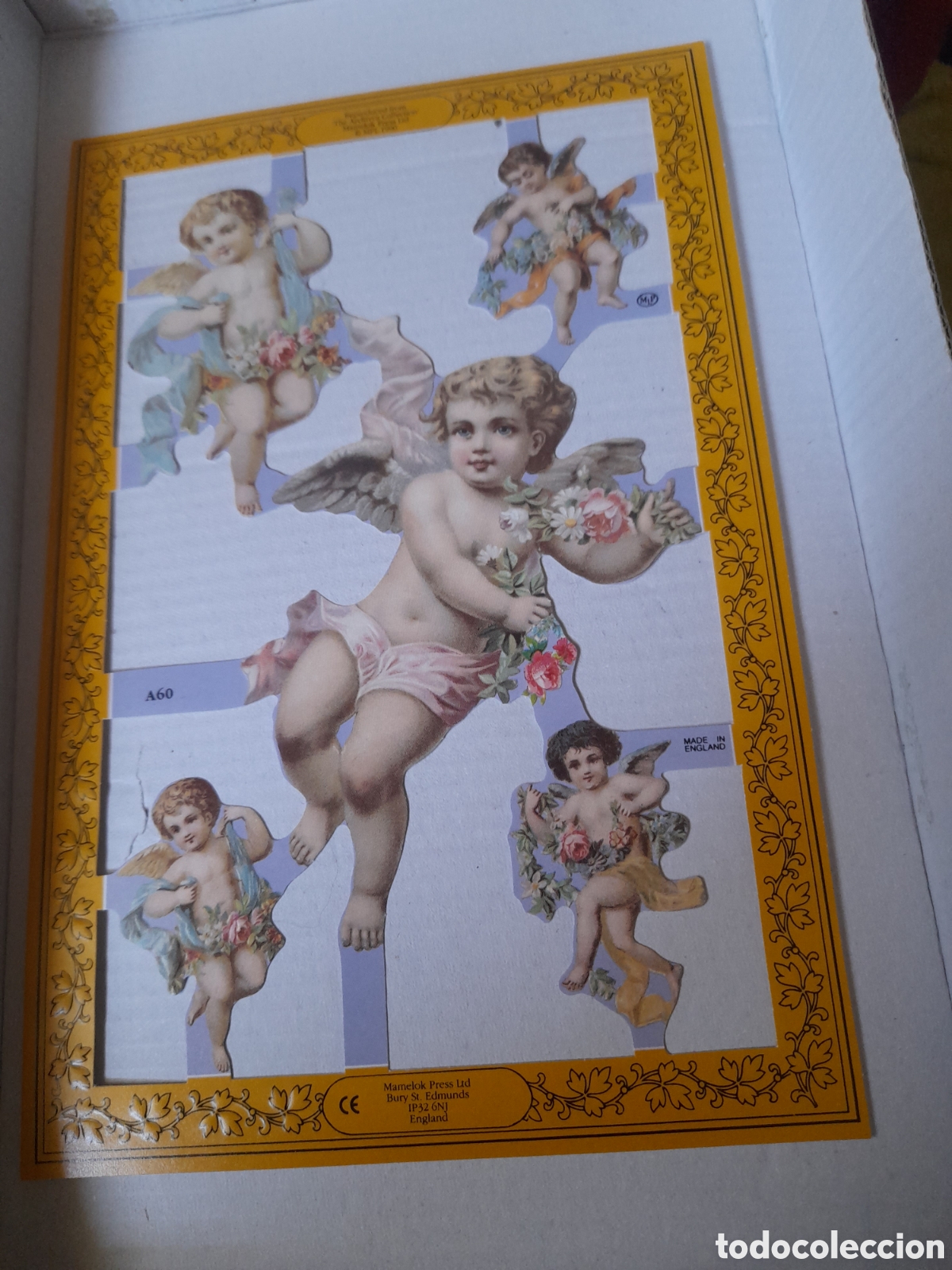 Coleccionismo Cromos troquelados antiguos: L&aacute;mina de cromos troquelados ingl&eacute;ses de 1990 mide 23x15,2cm