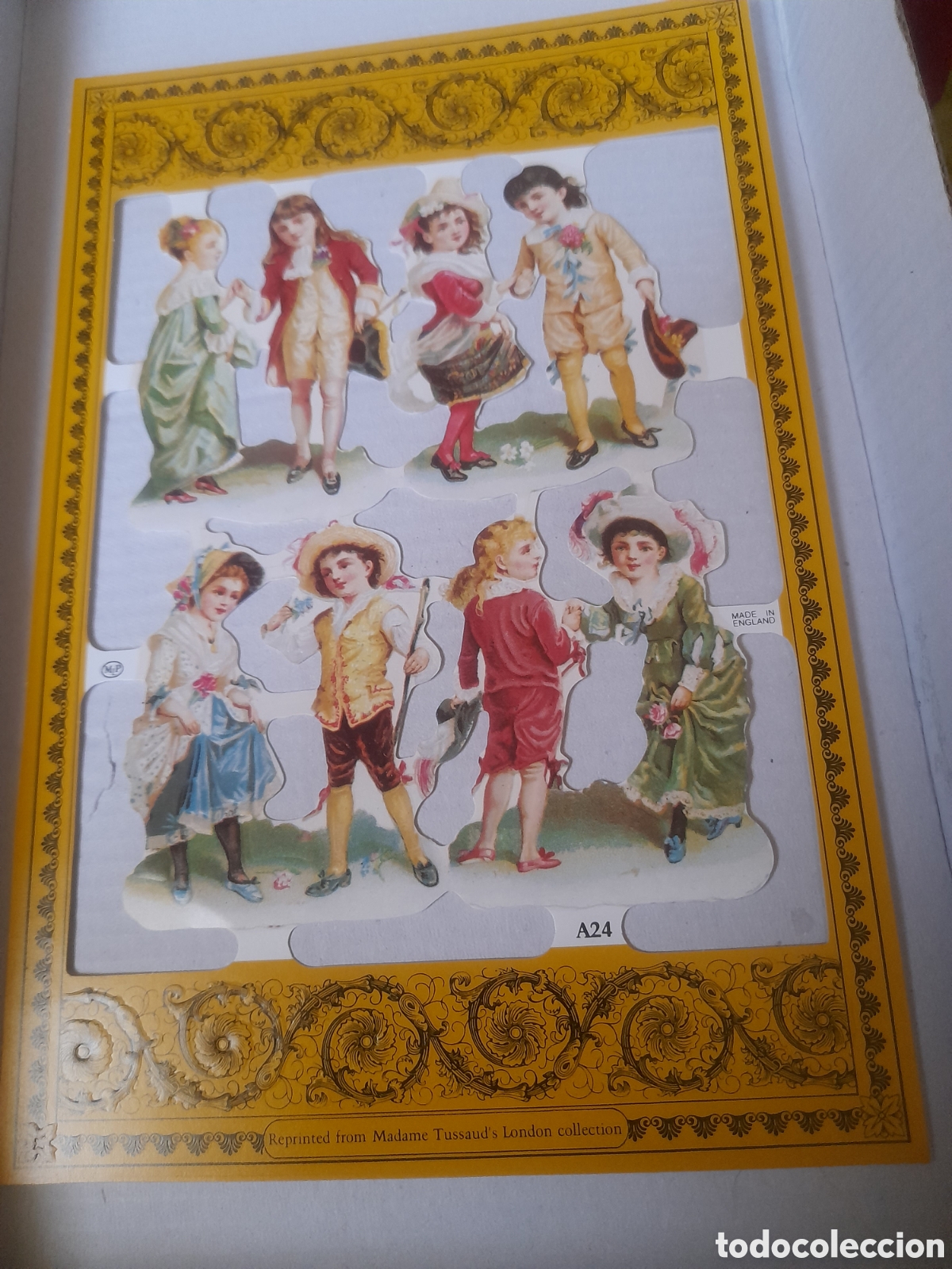 Coleccionismo Cromos troquelados antiguos: L&aacute;mina de cromos troquelados ingl&eacute;ses, mide 23x15,2 cm