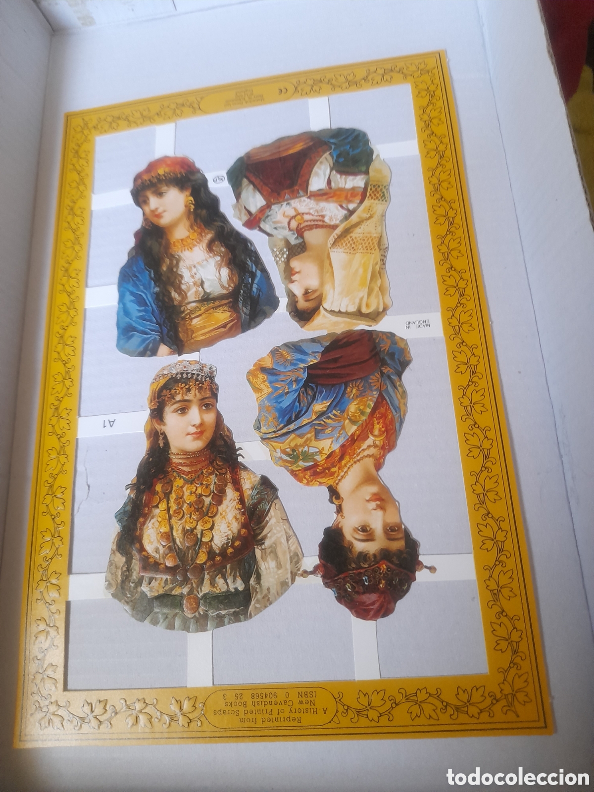 Coleccionismo Cromos troquelados antiguos: L&aacute;mina de cromos troquelados ingl&eacute;ses, mide 23x15,2 cm