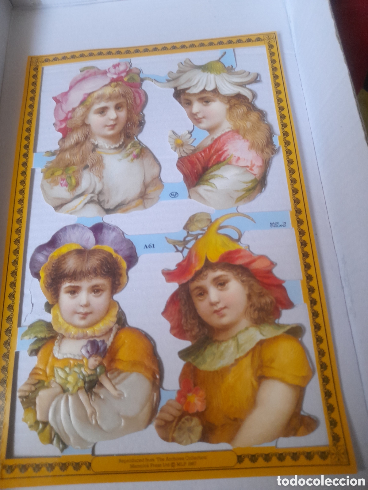 Coleccionismo Cromos troquelados antiguos: L&aacute;mina de cromos troquelados ingl&eacute;ses de 1987, mide 23x15,2 cm