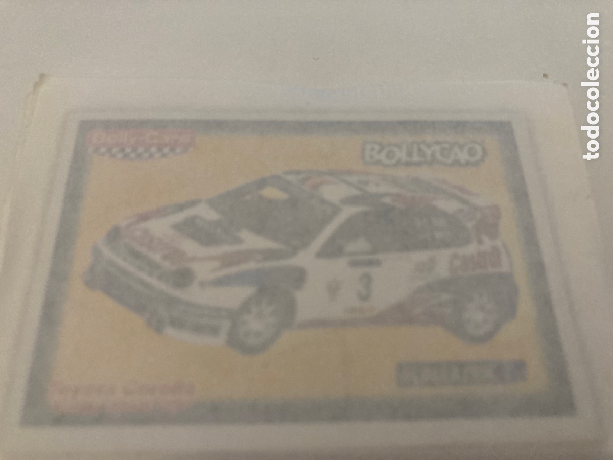 Sammeln alte gestanzte Sammelbilder: BOLLYCAO BOLLY-CARS SCALEXTRIC - TOYOTA COROLLA &ldquo; Costa Brava 99&rdquo;