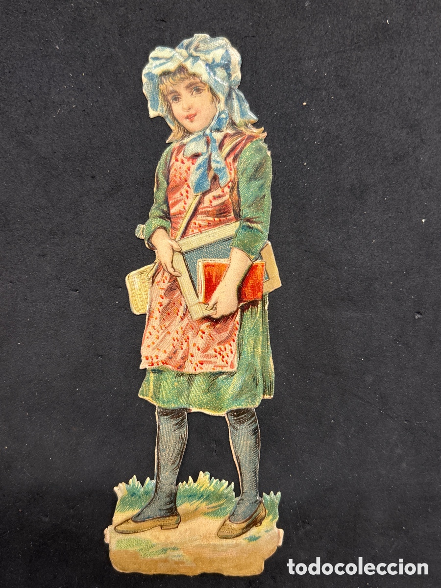 Colecionismo Cromos recortados antigos: Cromo troquelado compa&ntilde;&iacute;a colonial Madrid