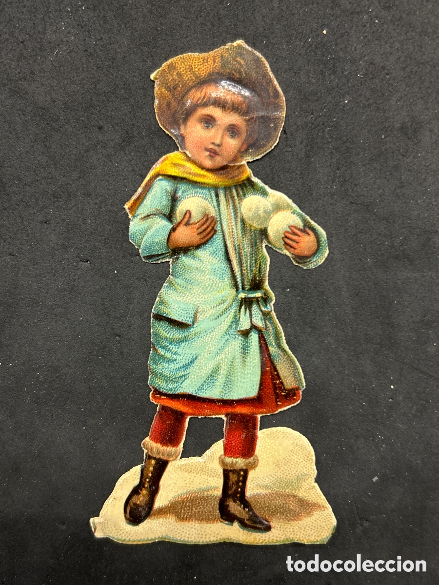 Colecionismo Cromos recortados antigos: Cromo troquelado compa&ntilde;&iacute;a colonial Madrid