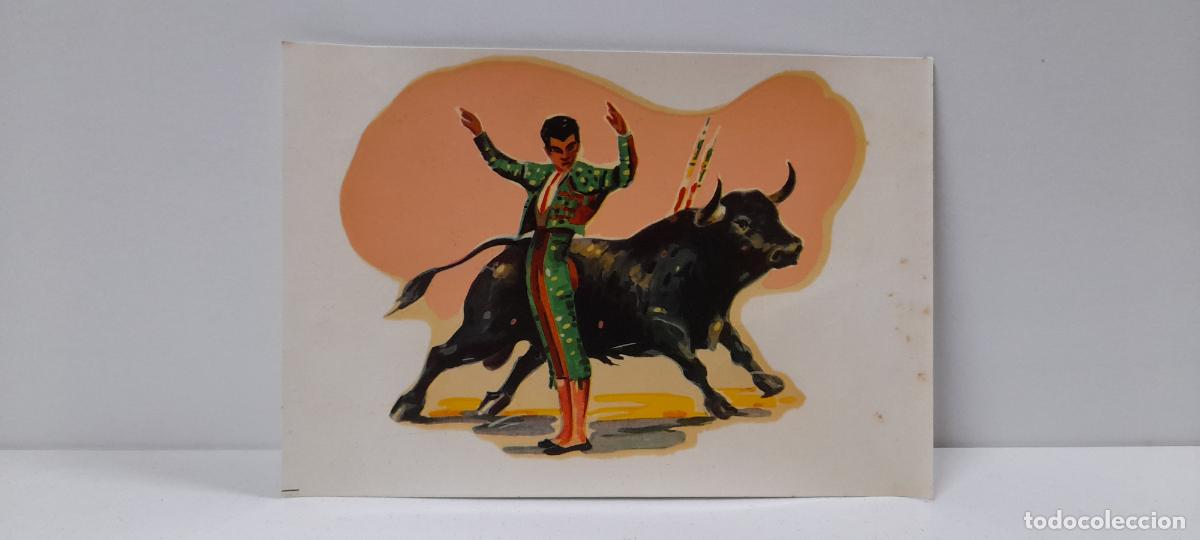 Colecionismo Cromos recortados antigos: ANTIGUA LAMINA DE CALCOMANIA DE TOREO . ORTEGA - BARCELONA . ORIGINAL A&Ntilde;OS 60