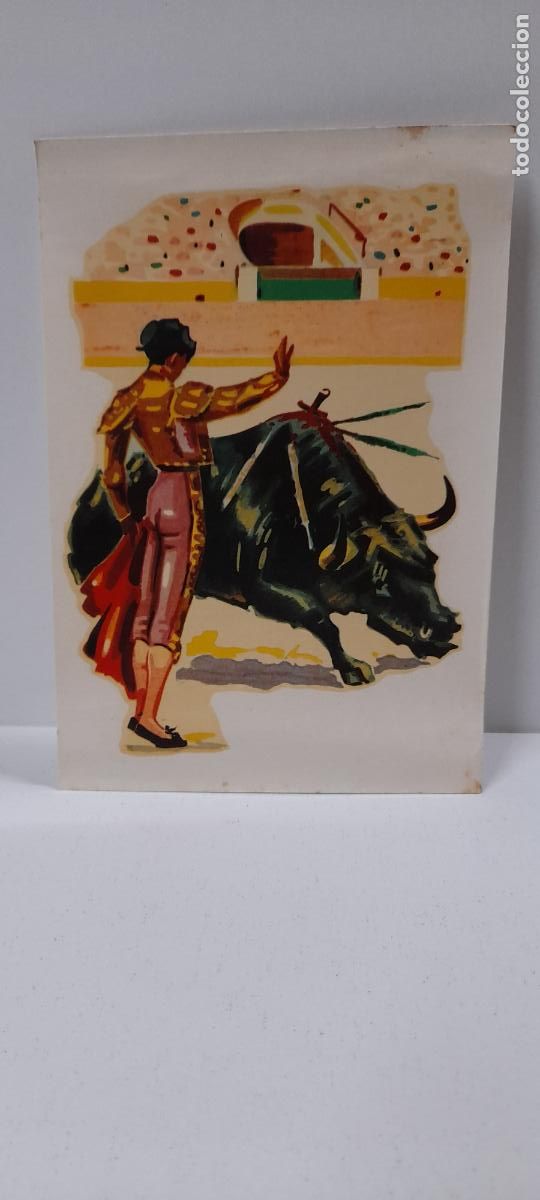 Colecionismo Cromos recortados antigos: ANTIGUA LAMINA DE CALCOMANIA DE TOREO . ORTEGA - BARCELONA . ORIGINAL A&Ntilde;OS 60