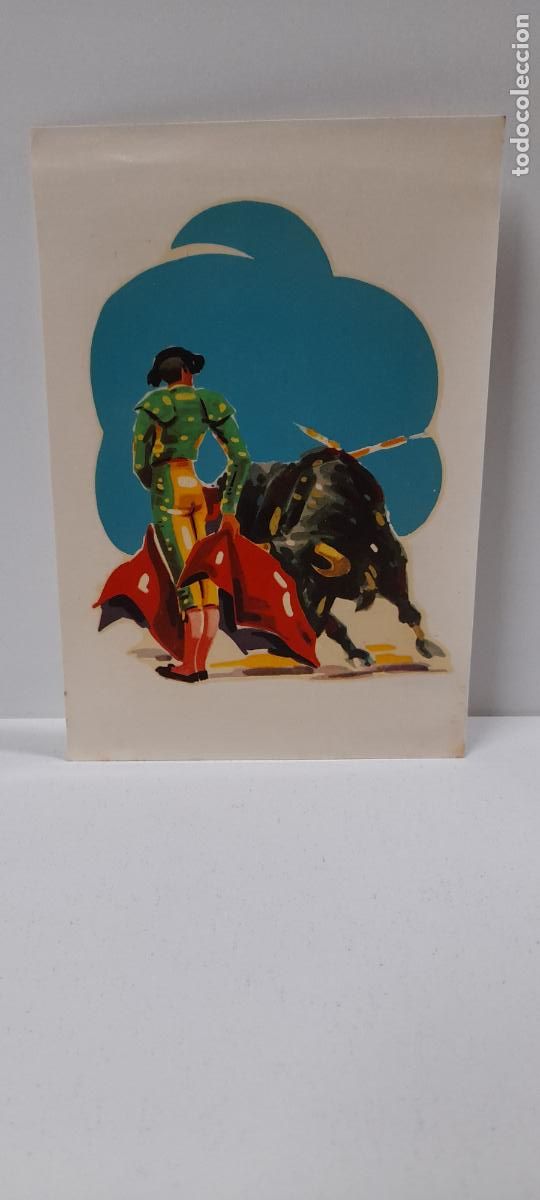 Colecionismo Cromos recortados antigos: ANTIGUA LAMINA DE CALCOMANIA DE TOREO . ORTEGA - BARCELONA . ORIGINAL A&Ntilde;OS 60