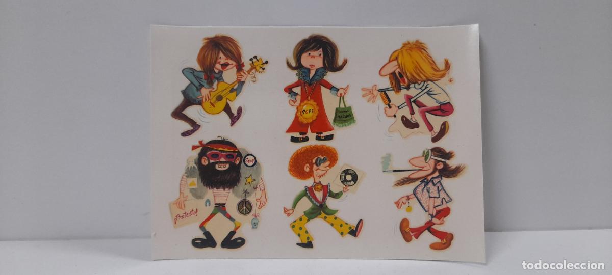 Collectable Antique Stamped Cards: ANTIGUA LAMINA DE CALCOMANIAS ORTEGA . BARCELONA . ORIGINAL A&Ntilde;OS 60