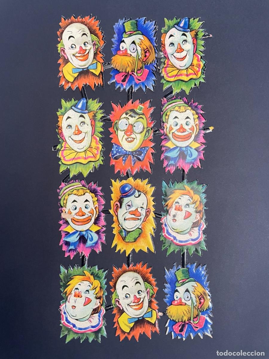 Coleccionismo cromos troquelados antiguos: 12 Cromos payasos d&eacute;cada 1920 - Foto 1