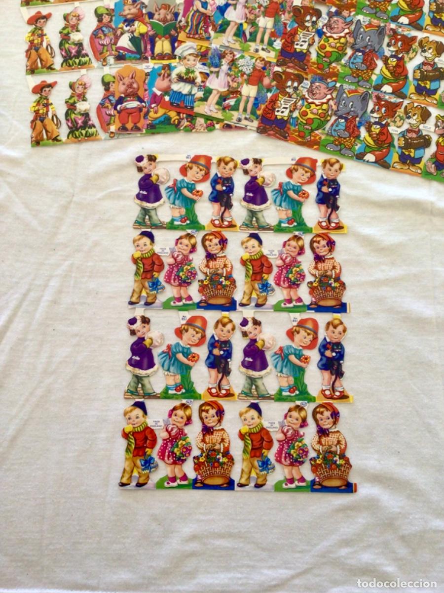 Collectionnisme Cartes &agrave; collectionner massicot&eacute;es anciennes: 6 Laminas cromos troquelados MLP relieve brillo 851, 1581, 1244, 838, 850, 1219.