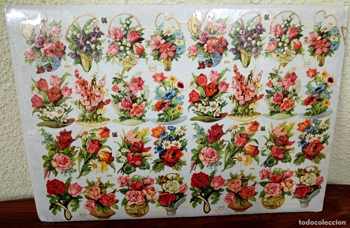 Coleccionismo Cromos troquelados antiguos: DOBLE L&Aacute;MINA CROMOS TROQUELADOS EAS N&ordm; 3154 GRAN RELIEVE 34X24 CM.