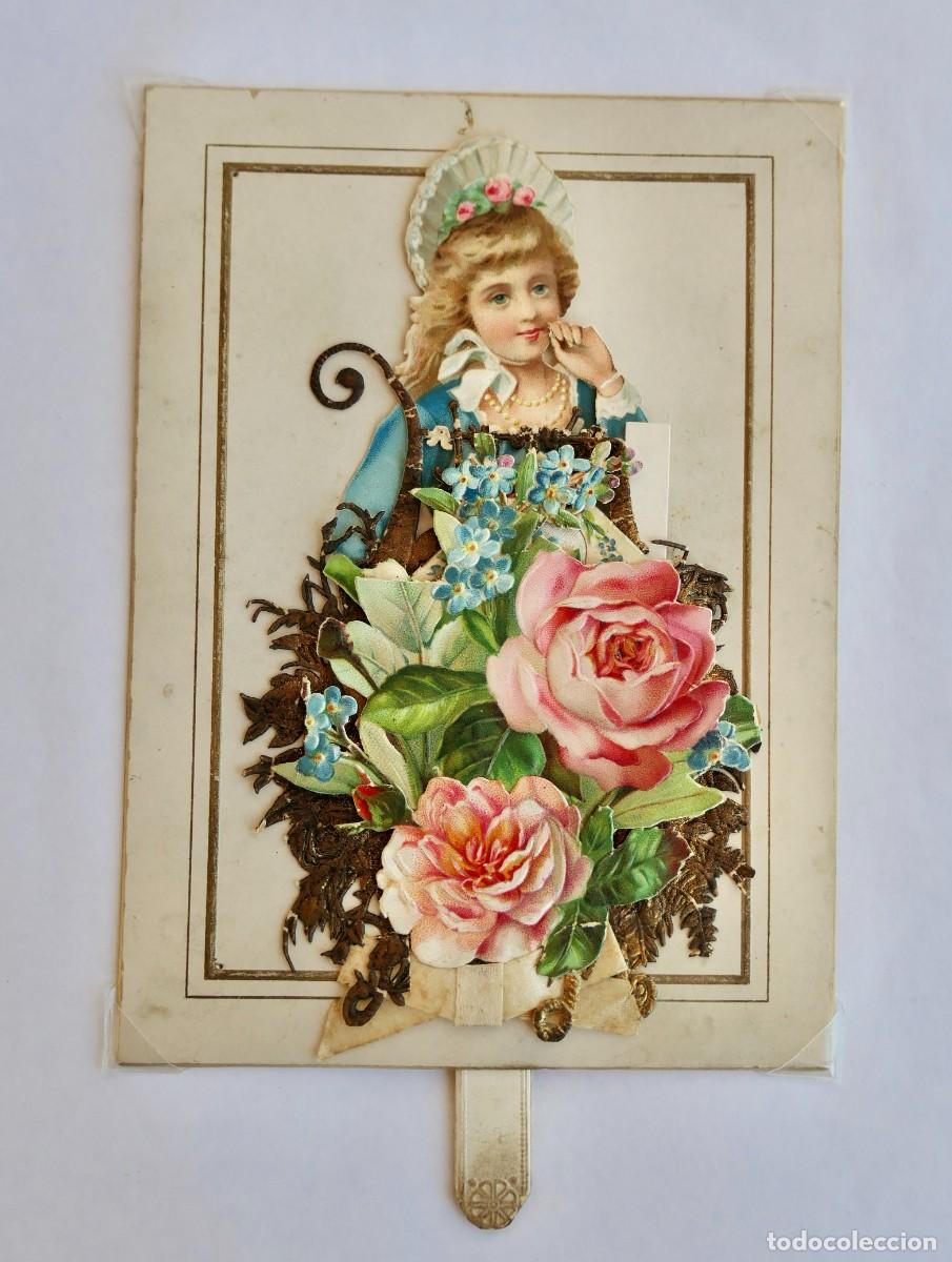 Coleccionismo Cromos troquelados antiguos: INTERESANTE TARJETA TROQUELADO CON RELIEVE Y CON MOVIMIENTO- 15 X 10 CM