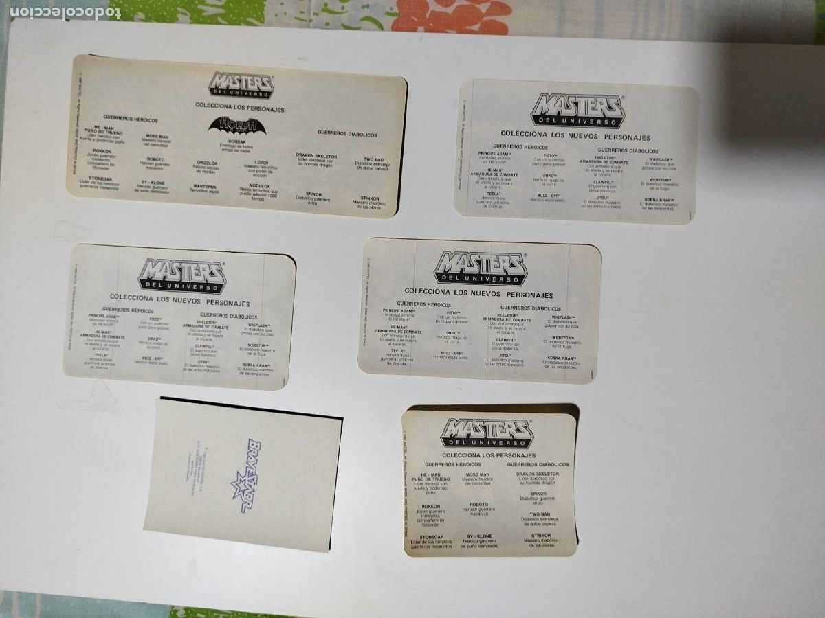 Coleccionismo cromos troquelados antiguos: Lote de pegatinas de masters del universo - Foto 2
