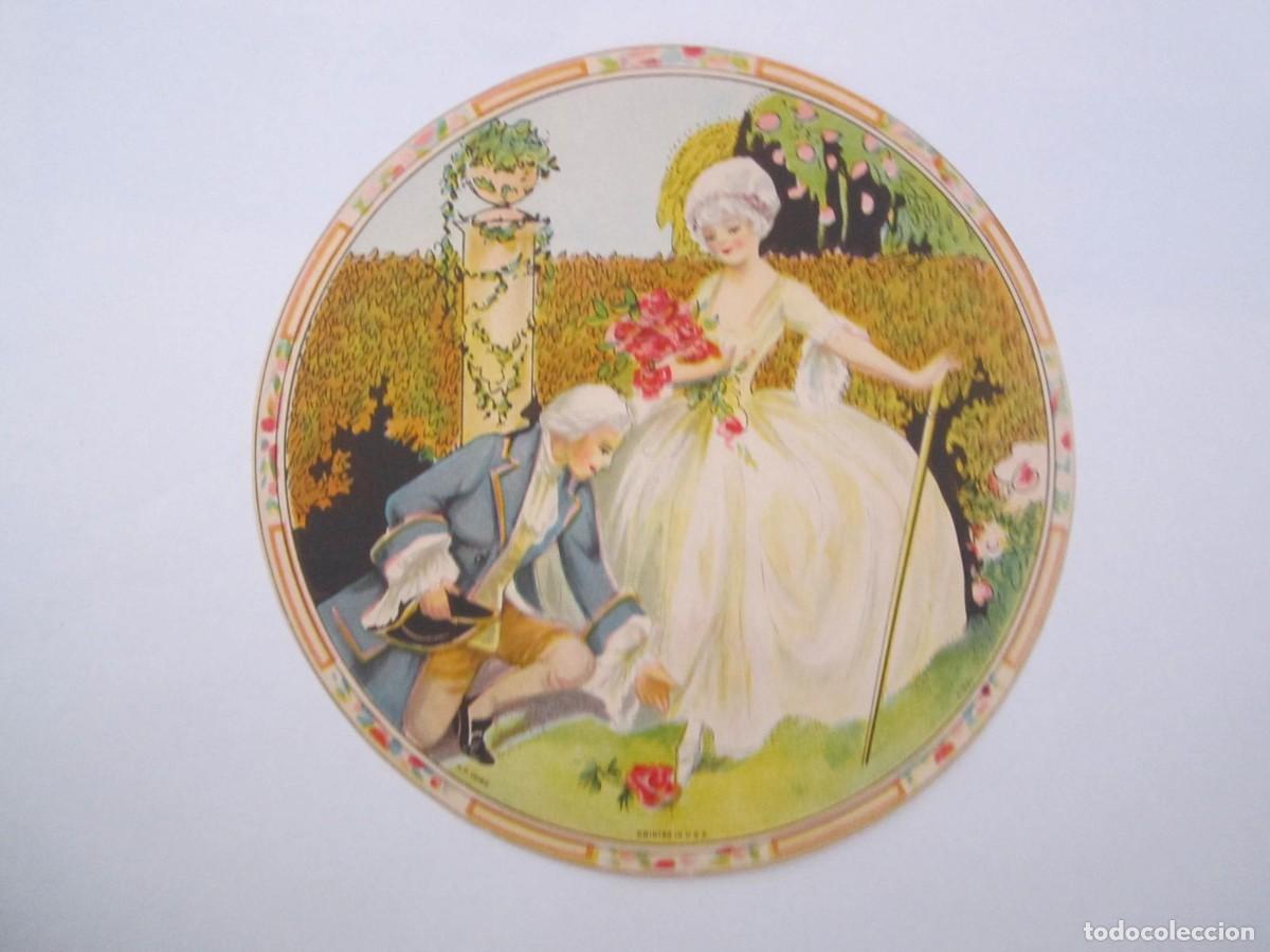 Collezionismo Figurine ritagliate antiche: DIBUJO MEDALLON DE LA ARISTOCRACIA U.S.A. 16CM.