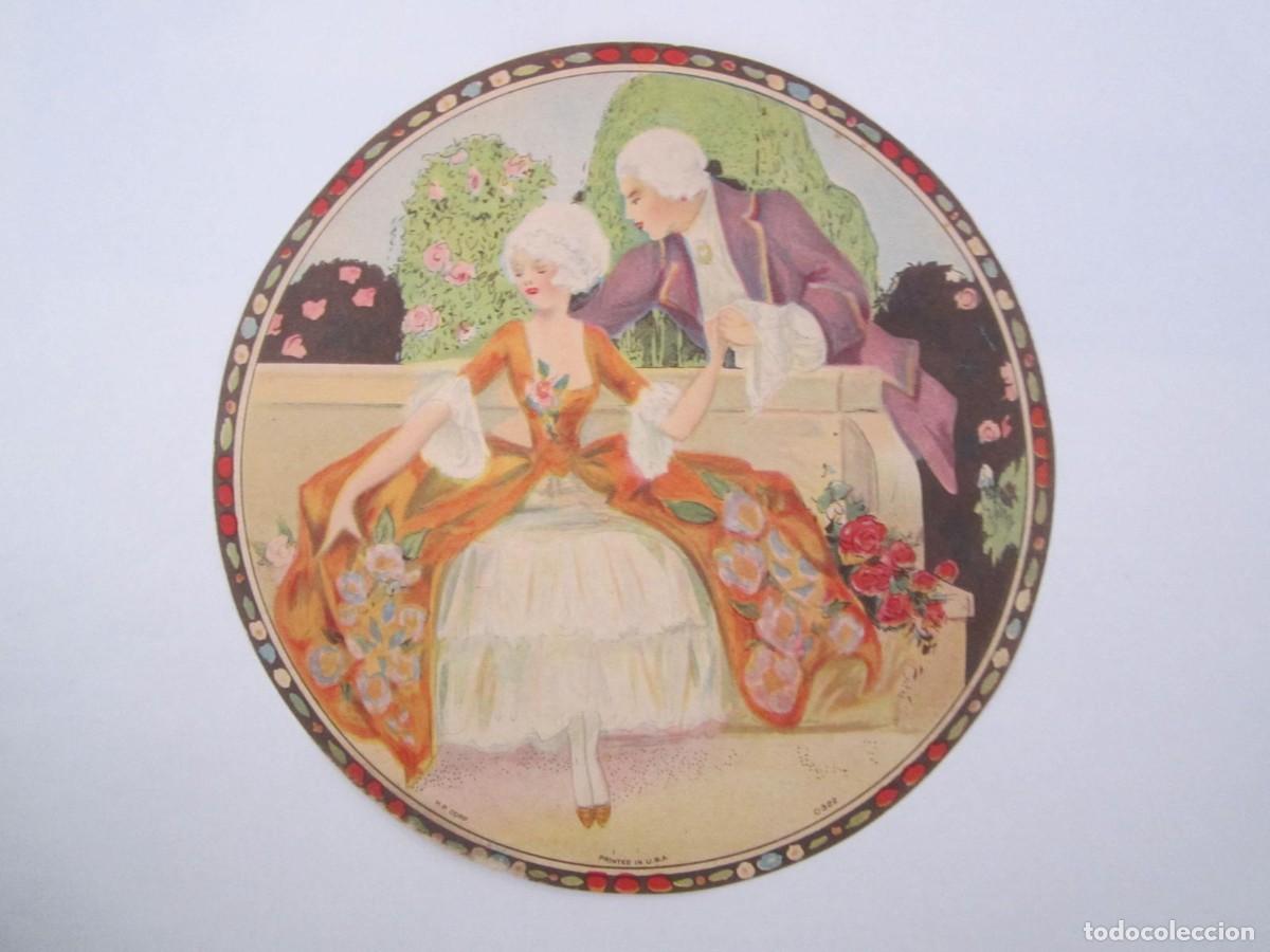 Collezionismo Figurine ritagliate antiche: DIBUJO MEDALLON DE LA ARISTOCRACIA U.S.A. 16CM.