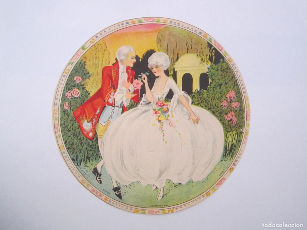 Collezionismo Figurine ritagliate antiche: DIBUJO MEDALLON DE LA ARISTOCRACIA U.S.A. 16CM.