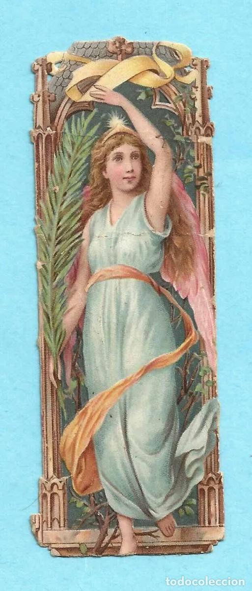 Collezionismo Figurine ritagliate antiche: CROMO TROQUELADO: MUSA O DIOSA CON CINTAS. CHOCOLATE AMATLLER