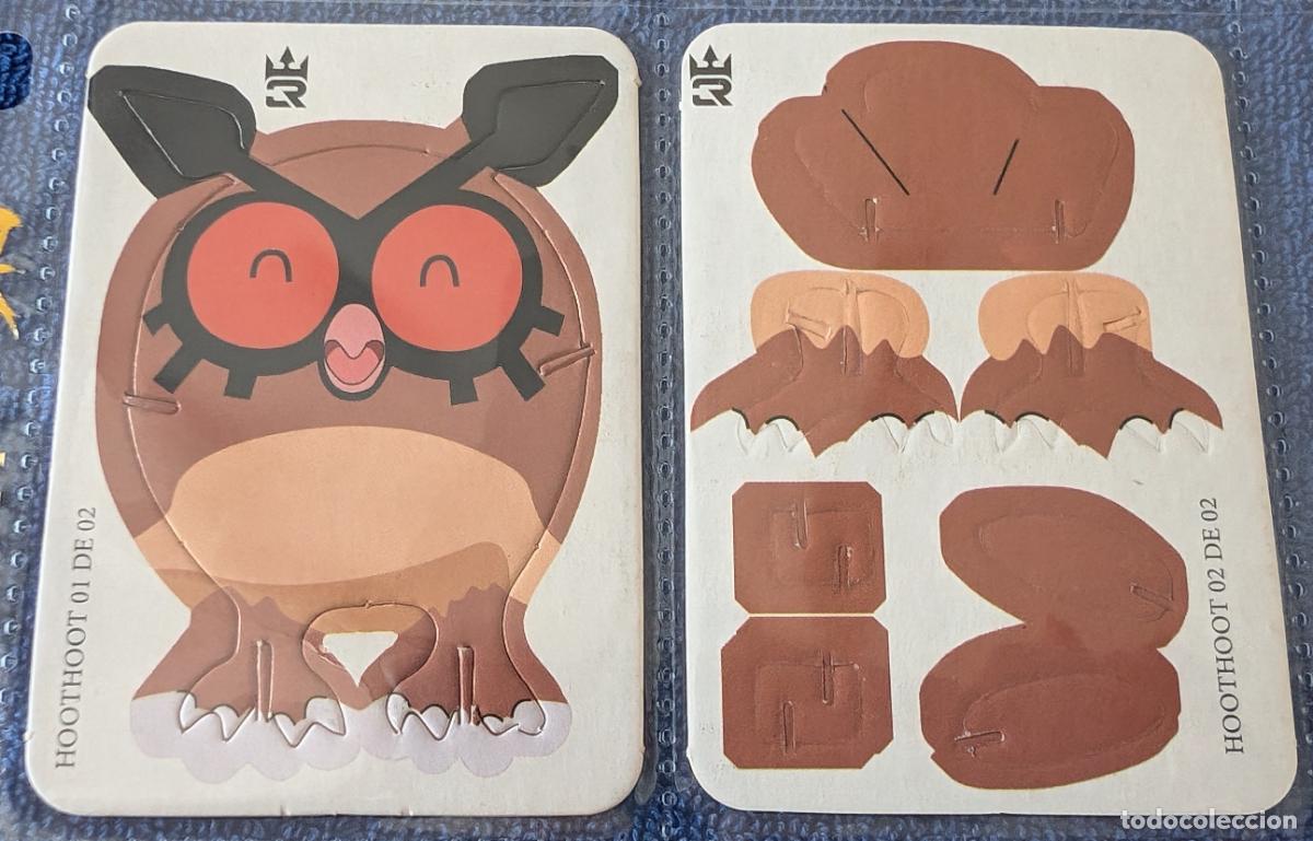 Coleccionismo cromos troquelados antiguos: Hoothoot - Carta de Pokemon Troquelada y montable &iexcl;Impecable! - Foto 1