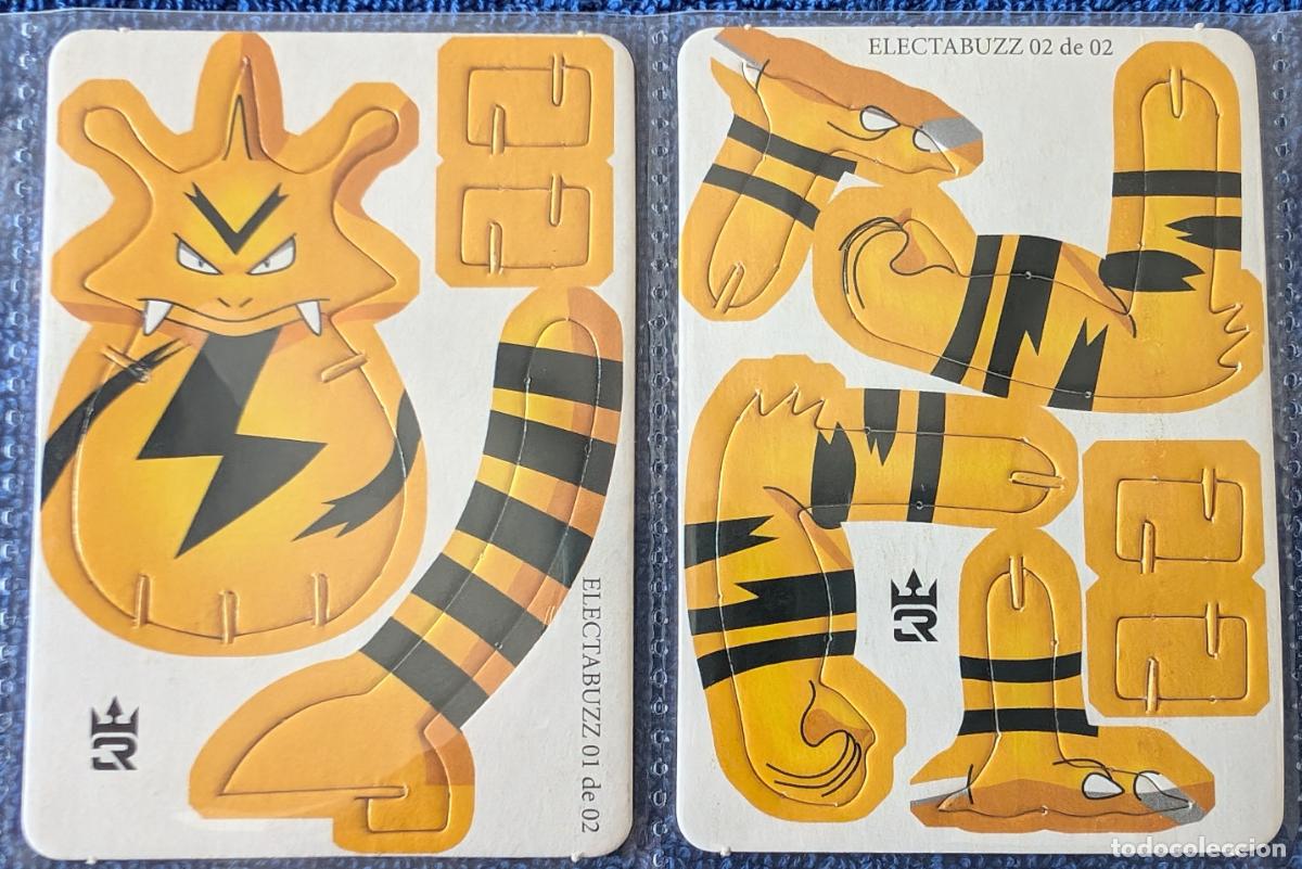 Coleccionismo cromos troquelados antiguos: Electabuzz - Carta de Pokemon Troquelada y montable &iexcl;Impecable! - Foto 1