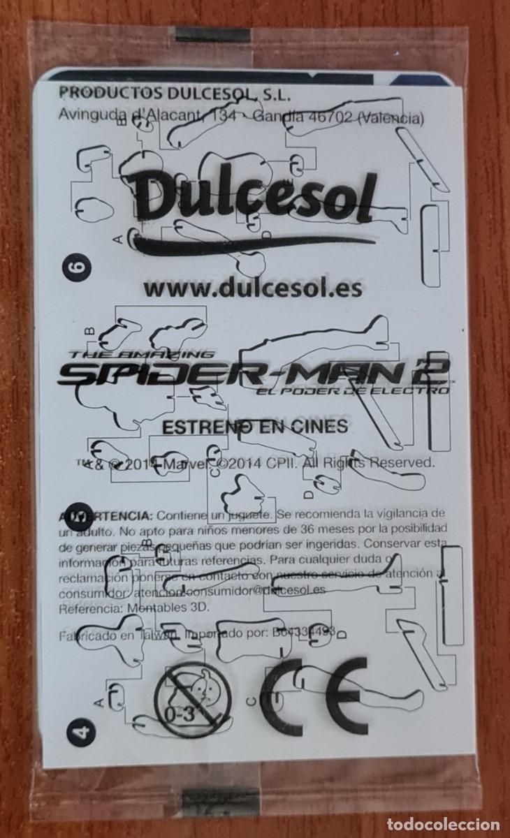 Coleccionismo cromos troquelados antiguos: Dulcesol - Montable The Amazing Spider-man 2 El poder de Electro n&ordm; 2 (2014) - Foto 2