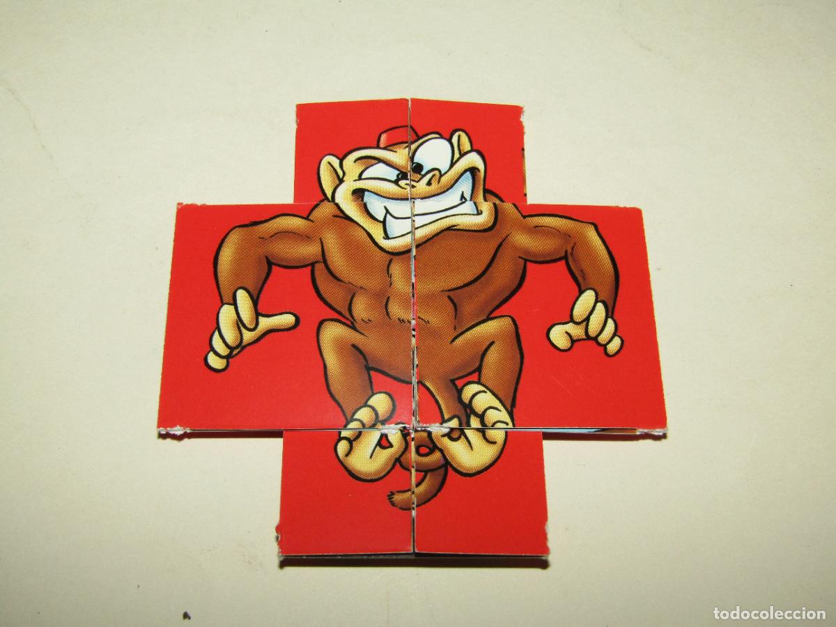 Coleccionismo cromos troquelados antiguos: Cromo Troquelado Transformable Mutante en 4 Posiciones de PHOSKITOS - Foto 4