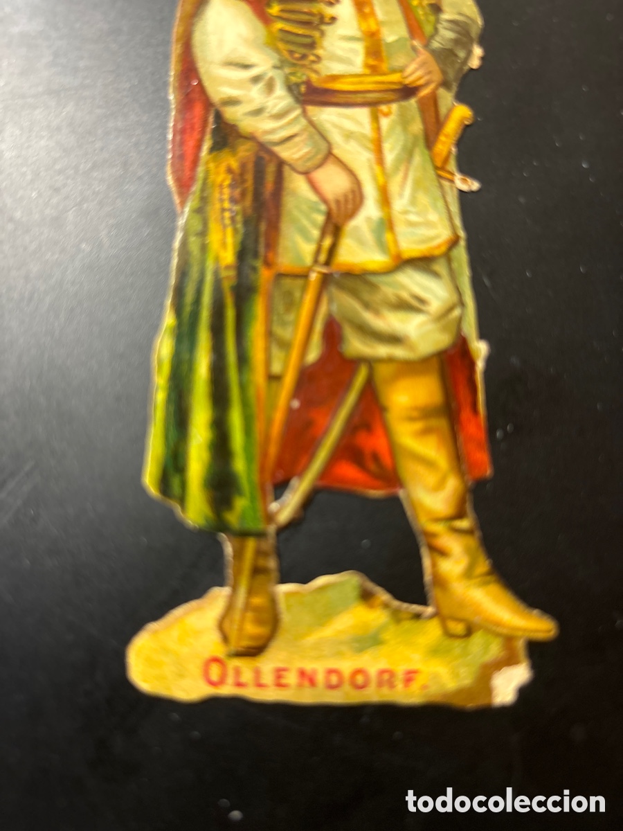 Coleccionismo cromos troquelados antiguos: Cromo troquelado.Ollendorf. - Foto 2