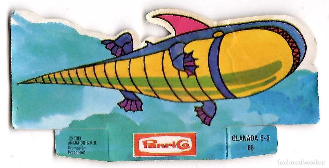 Colecionismo Cromos recortados antigos: Mazinger Z, cromo troquelado Panrico n&ordm; 66: Glanada E-3