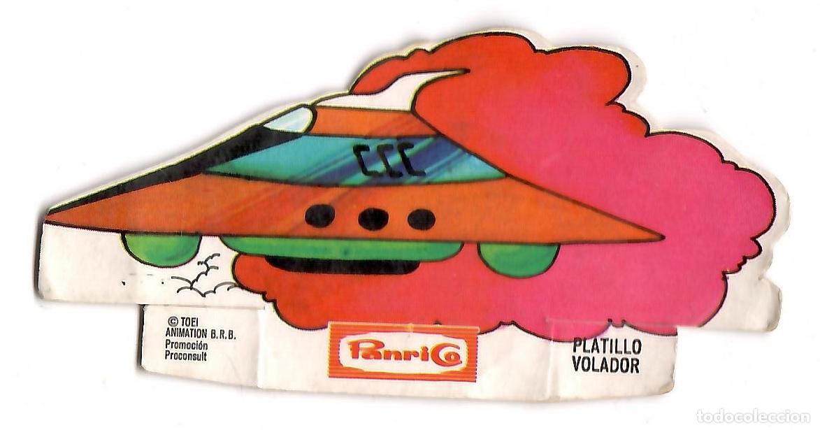Colecionismo Cromos recortados antigos: Mazinger Z, cromo troquelado Panrico, sin numero: Platillo volador
