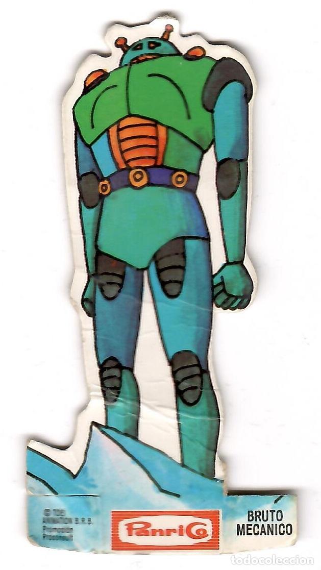 Colecionismo Cromos recortados antigos: Mazinger Z, cromo troquelado Panrico, sin numero: Bruto mecanico (Jinrai S-1)