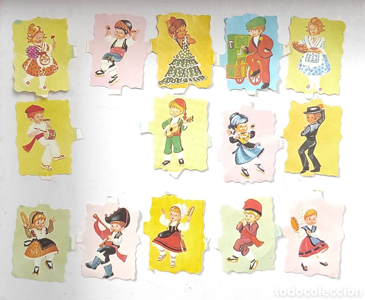 Sammeln alte gestanzte Sammelbilder: L&Aacute;MINA INCOMPLETA DE CROMOS TROQUELADOS EDITORIAL SALDA&Ntilde;A
