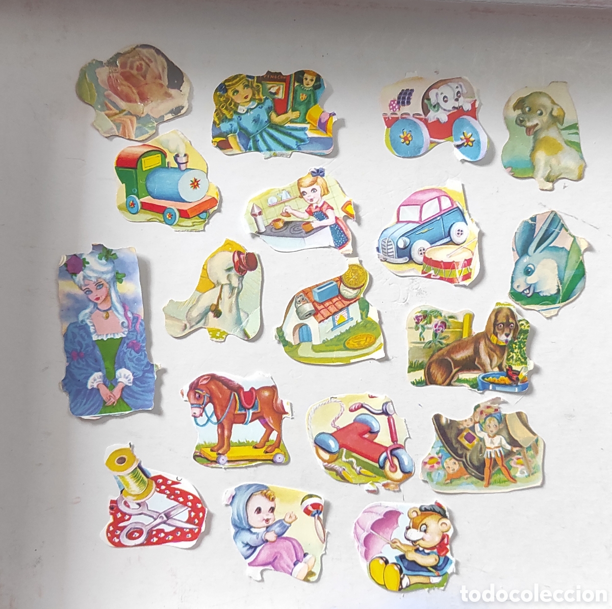 Colecionismo Cromos recortados antigos: Lote de 18 cromos troquelados Fher
