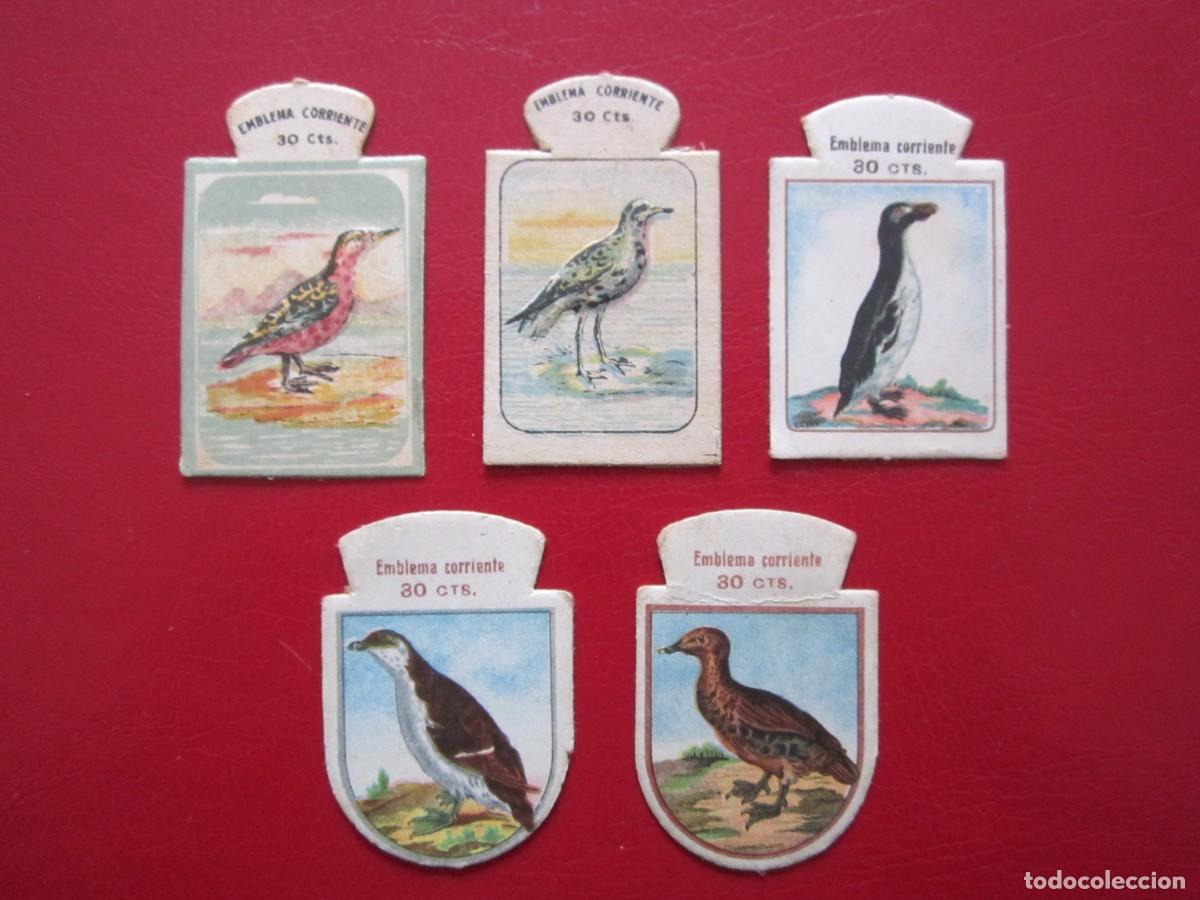 Coleccionismo cromos troquelados antiguos: (69)5 EMBLEMAS DE AVES - Foto 1
