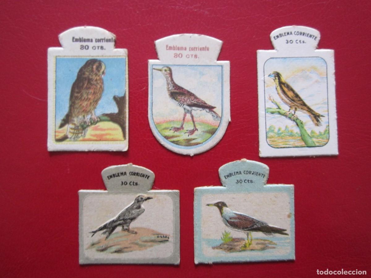 Coleccionismo cromos troquelados antiguos: (70) 5 EMBLEMAS DE AVES - Foto 1