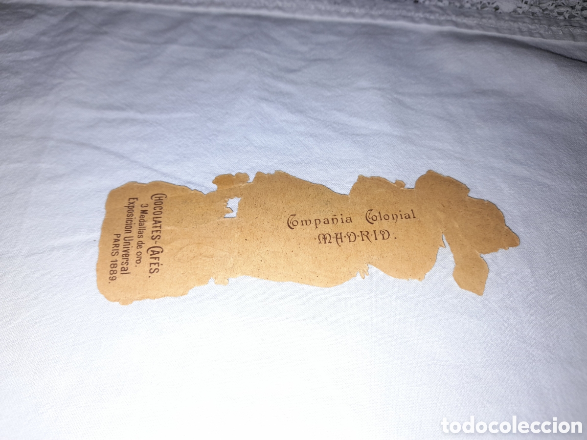 Coleccionismo cromos troquelados antiguos: Cromo troquelado de compa&ntilde;&iacute;a Colonial. - Foto 4