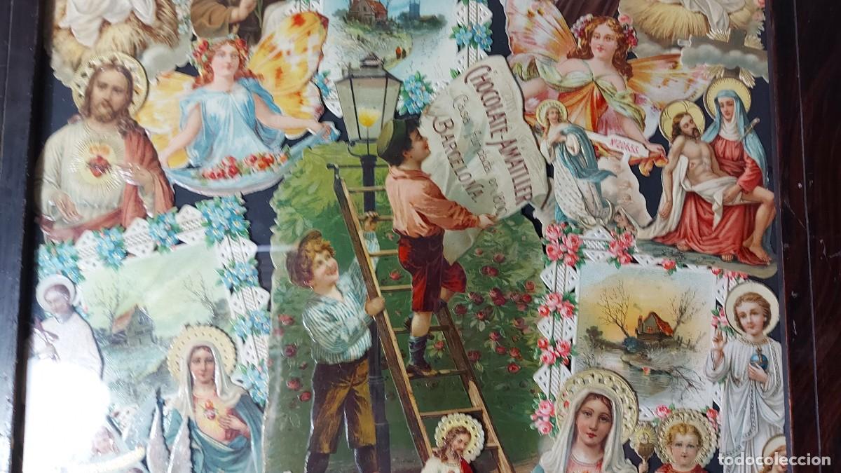 Coleccionismo cromos troquelados antiguos: CUADRO DE CROMOS TROQUELADOS - Foto 4