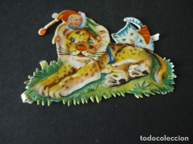 Coleccionismo cromos troquelados antiguos: LEON CROMO TROQUELADO DE PICAR - Foto 1