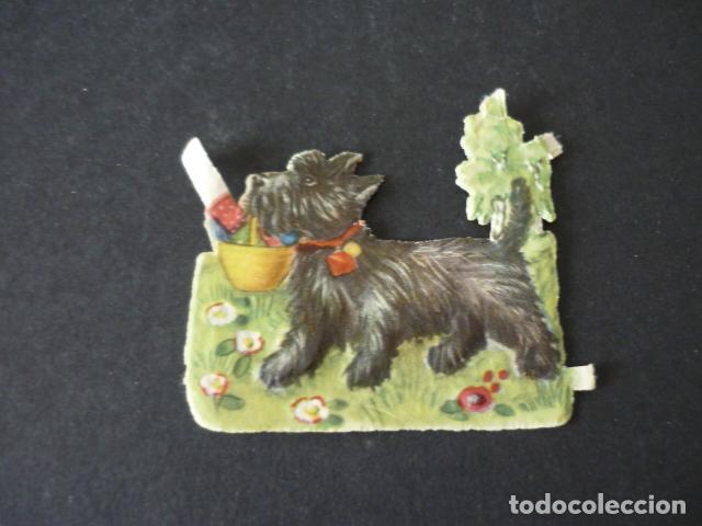 Coleccionismo cromos troquelados antiguos: PERRO CROMO TROQUELADO DE PICAR - Foto 1